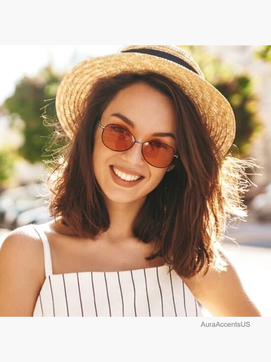 Oval Photochromic Polarized Sunglasses Women Retro Metal Rhinestone Classic main image 4